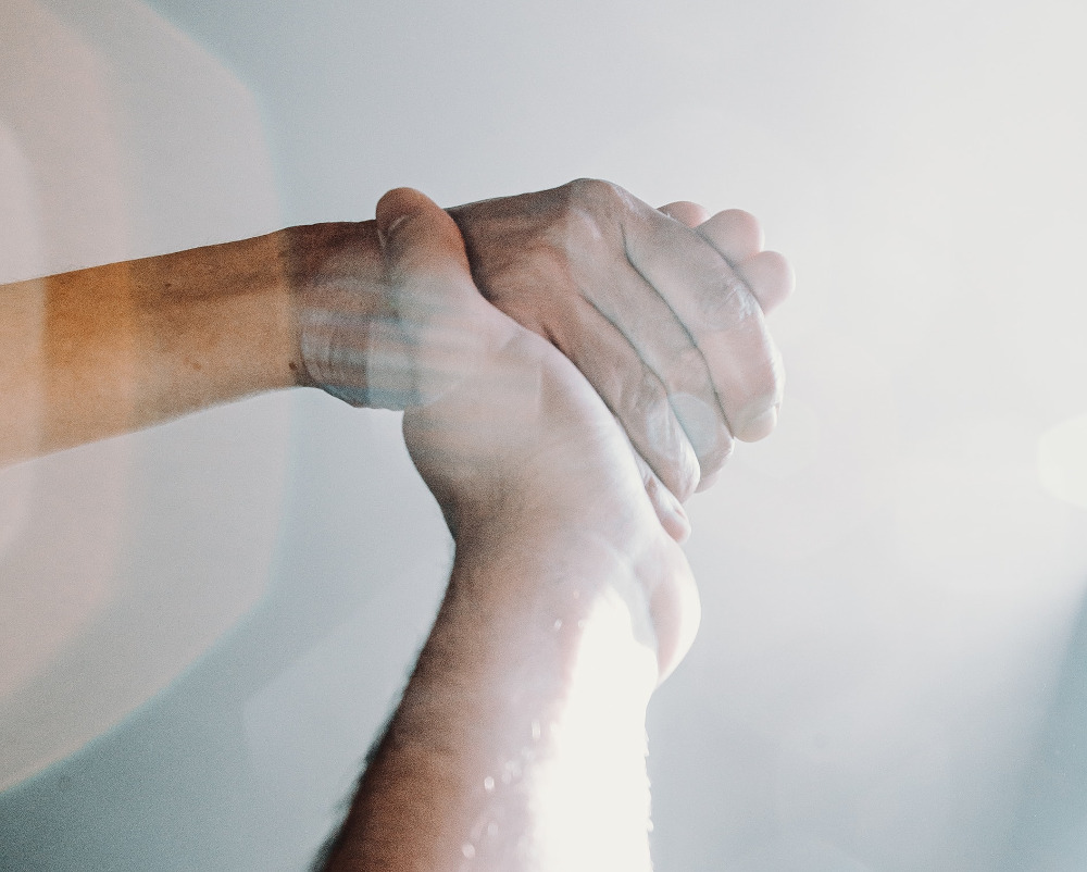 hands together